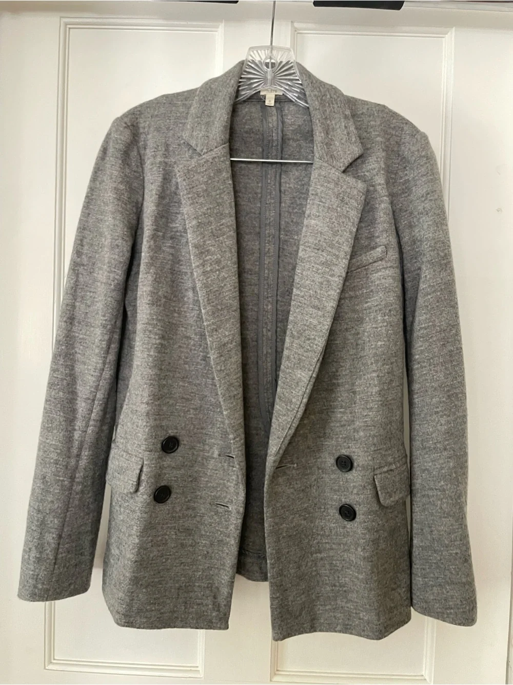 J. Crew Heather Gray Knit Jacket size 0